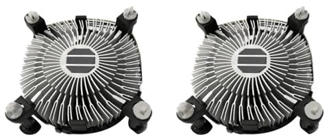 Fivetwofive 2PCS CPU Ventola di Raffreddamento del Radiatore Dissipatore di CPU Cooler Cuscinetto Idraulico 2400 RPM per LGA 775 1150 1155 1156 1151