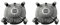 Fivetwofive 2PCS CPU Ventola di Raffreddamento del Radiatore Dissipatore di CPU Cooler Cuscinetto Idraulico 2400 RPM per LGA 775 1150 1155 1156 1151