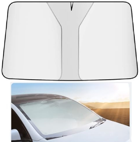 FERKAP Parasol Coche Delantero, para Renault Clio 4 3 2 1 Sport Espace 4 2 5 Koleos Duster Clio Scenic Evita Arañazos Plegable Protección Rayos UV contra Calor Accesorios,M