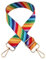 ACVIP Damen Taschengurt Schulterriemen Regenbogendruck Schultergurte längenverstellbarer breite 3.8CM Tragegurt für Handtaschen(Regenbogen #3)