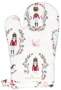 GreenGate Cindarella Grillhandschuh White 28x18cm