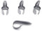 4 Stück Edelstahl Gitarren Fingerplektren Silberfarben Verstellbar Metall Finger Daumen Picks Packung Für Gitarren Banjo