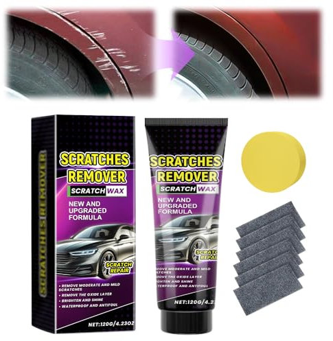 Autolack Reparatur Polieren Paste,120ML Kratzer Reparatur Wachs für Auto,Auto Kratzer Reparaturpaste,Auto Kratzerentfernungs,Auto Kratzer Entferner für Auto Verschiedene Oberflächen (1 Pcs)