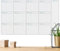 Poster géant laminé – Grand calendrier mural | Planificateur annuel 2025 effaçable à sec | Planificateur mural réutilisable | Calendrier familial | Organisateur d'objectifs et de tâches pour votre