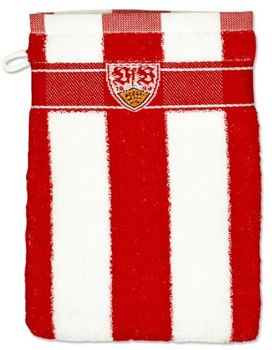 VfB Stuttgart Waschhandschuh gestreift