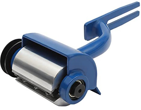 Log Peeling Machine Attachment for Chainsaws Compatible with Stihl Ms170/Ms180/Ms250 Husqvarna 137/235 Adjustable Depth Blade Belt Driven System 2 Pulleys Includes Gloves Carry Bag Tools Blue