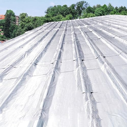 Asphaltband, Alu-Dachreparaturband, Dichtungsband, Abdichten von Löchern und Rissen, UV-reflektierende Wärmedämmung, für Rohre, Metall, Dachlecks, Fensterdichtungen und Boote