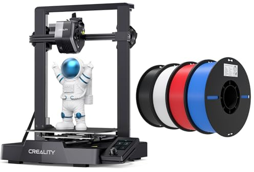 Creality Ender 3 V3 SE 3D Printer Bundle with PLA Filament 4 Packs(Black+White+Red+Blue)