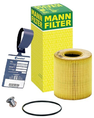 Mann Filter Ölfilterwechselkit | HU711/51X+257.808.011+MN1801 passend für Mini R55 R56 R57 Cooper S 174+192PS