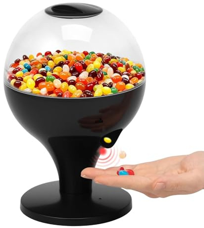 Automatic Candy Dispenser Machine, Motion Activated Sweet Jar, Desktop Automatic Sensor Bubble Gum Candy Machine, for Gumballs, Nuts, Snacks