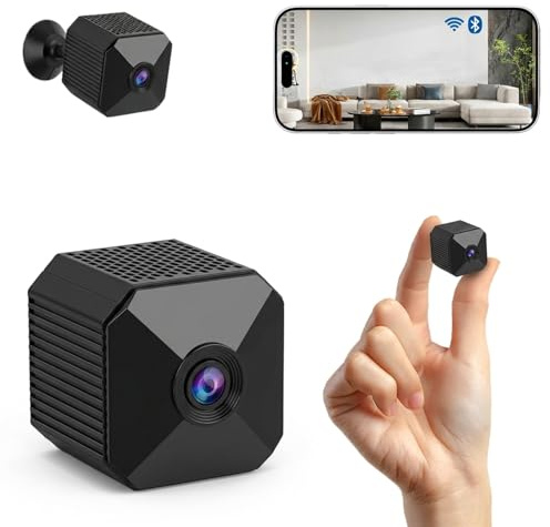 nilic 4K Mini Spy Camera Hidden WiFi Wireless Indoor Security Camera | Long Battery Life, AI Motion Detection, Crystal Night Vision, Nanny Cam, Home Pet Baby Monitoring