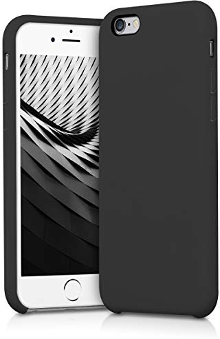 kwmobile Case Compatible with Apple iPhone 6 / 6S Case - TPU Silicone Phone Cover with Soft Finish - Black Matte