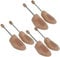 DELFA Set aus 3 Paar Holz Schuhspanner Schuhformer Schuhstrecker mit Spiralfeder Damen Herren Gr. 44/45