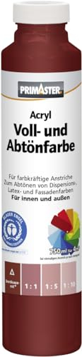 Primaster Voll- und Abtönfarbe 750ml Bordeaux Matt Acryl Dispersionsfarbe