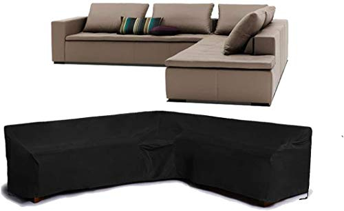 ERL Patio Sofabezug Ecksofa Abdeckung Terrasse Gartenmöbel Abdeckung Wasserprrof Oxford Gewebe Patio Set Abdeckung Rechteckig Oval Essgruppe Set Abdeckung Stühle Outdoor Sektionale Möbel Abdeckung