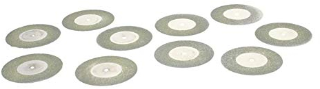 Utoolmart Diamant-Trennscheiben, 50 mm, mit 2 Dornen für Drehwerkzeug, 10 Stück
