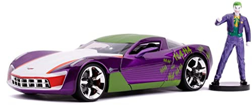 Jada JA31199 - Hollywood Rides 1:24 2009 Corvette Stingray Concept mit Joker Figur