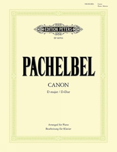 Canon D-Dur (Bearbeitung für Klavier zu 2 Händen): Partitur für Klavier (Edition Peters)