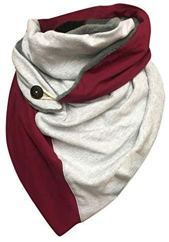 Xmiral Unisex Schals Dreieckstuch - Hochwertiger Schal für Damen Jungen Mädchen - Hals-Tuch und Damenschal - Strick-Waren für Herbst Winter(C)