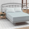 TRAUMSCHLAF Feinbiber Boxspring Spannbetttuch kuschelig weich aus 100% Baumwolle mit Rundgummi Größen 90x190-100x200 cm Silber