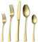 Bestdin Besteck Set 6 Personen, 30 teilig Edelstahl Besteckset Matt Champagner Gold Essbesteck Set mit Messer Gabel Löffel, Hochwertiges Edelstahlbesteck, Spülmaschinenfest.