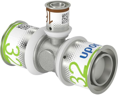 Uponor S-Press PLUS MLC Raccord en T réduit 32 x 16 x 32 mm