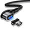 Cavo dati Quick Charge 3.0 Quick Charge 3.0 PLATINUM in nylon magnetico da 1 m, 1 cavo angolare + 1 connettore micro USB