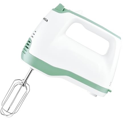 JOCCA- Batteur à main électrique, 5 Vitesses avec 2 Paires de Fouets | Batteur parfait pour la pâtisserie | 220V-240V