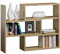 MATKAM Bücherregal Irys II Büroregal für Ordner und Bücher, Standregal Wohnzimmer und Schlafzimmer, Offenes Regal für Büro, Aktenregal, Ausziehbar Eckregal, Aufbewahrungsregal (Artisan Eiche)