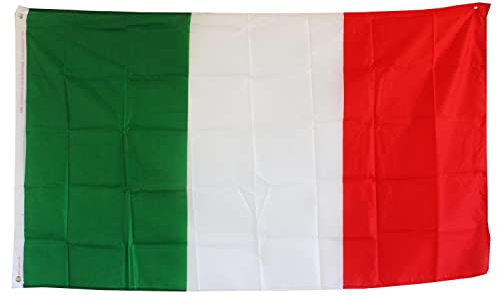 Große Fahne Flagge 90 * 150cm Hissfahne Hissflagge mit Ösen für Fahnenmast (Italien)