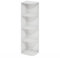 Furinno Pasir Bibliothèque à 4 Niveaux avec Coin, Blanc