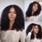 Echthaar Perücke 180% Density Real Hair Wig Human Hair Wigs For Women V Part Real Lockiges Menschliches Haar Perücke Afro Curly Wigs Human Hair Brasilianische Perücken Echthaar Damen 24 Zoll