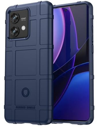 SEAHAI Case for Motorola Edge 40 Neo, Army Case Silicone Phone Case Rubber Cover Shockproof Heavy Duty Protection Ultra Thin Cover - Blue