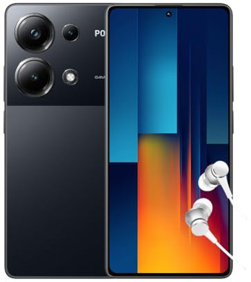 Xiaomi POCO M6 Pro 4G Black-Smartphone 12+512GB, Helio G99, 64MP triple camera, 6.67 Flow 120Hz AMOLED display, 5000mAh, 67W turbo charging (UK Version + 2 Years Warranty