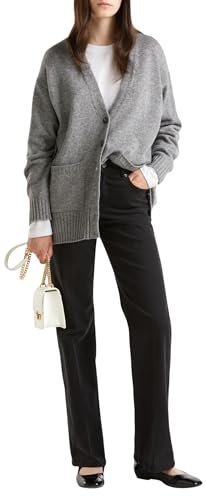 United Colors of Benetton Damen Cardigan M/L 126wd603r Strickjacke, grau, XS