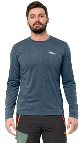 Jack Wolfskin Herren Sky Thermal L/S M Wander-Shirt, Midnight Sky, L EU