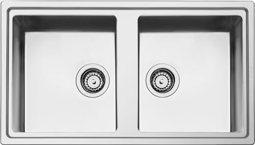 SMEG LDR862-2, Fregadero MIRA, Stainless steel