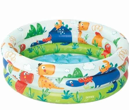 Intex Aufblasbarer Pool für Kinder, Dinosaurier, 28 l, 33 l, 61 x 22 x 61 cm, 12 Stück