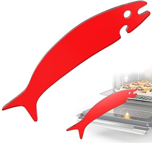 Oven Rack Push Pull Tool Shark Oven Rack Puller Stick for Minimizing Burn Risks Oven Rack Hook for Sliding In-and-out