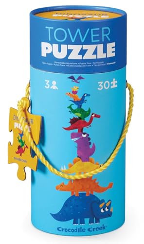 (New Feb) Croc Creek 30 Pc Tower Puzzle: Dinosaur (unit 2)