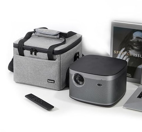 Tragetasche für XGIMI Horizon Pro 4K-Projektor, kompatibel mit XGIMI Horizon 1080p FHD-Projektor, Reisetasche mit Schultergurten (grau)
