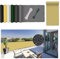 Blickdichte Balkonumspannung 110 x 1000 cm Sonnenschutz 95%/Windschutz/Reißfest, Balkon Sichtschutz Bespannung mit Kordel Und Nylon Kabelbinder, für Balkongeländer Garten, Sandgelb