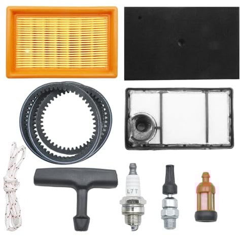 Hoypeyfiy Air Fuel Filters, Plug, Belt Pull Cord Service Kit Replacement for Stihl TS400 Cut Off Saw