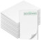 Fantastino® A6 Notizblock Blanko - 10 Stück, 500 Blatt (50 pro Block) 90 g/m² Premium-Recyclingpapier. Kleiner Schreibblock, mini Notizzettel, Block abreißbar für Büro, Haushalt, Schule, Uni
