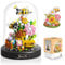Bee Flower Bouquet Micro Mini Building Set with Dust Cover, 588 PCS Micro Bricks Botanical Collection Toy, DIY Flower and Insect Building Blocks Gift for Mother's Day, Anniversary, Birthday