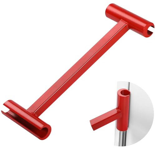 YIMSGO Red Hinge Gap Adjusting Wrench, Door Hinges Hole Adjustment Tool, Knuckle Bender Doctor Repair Residential Seam Spanner Adjuster for .134 and .180 Gauge Commercial Door Hinge