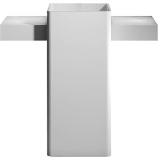 NEBE Lavandino Bagno Lavabo su Colonna Lavabo da Bagno da Terra, Lavabo da Balcone for Bagno Lavabo da Appoggio