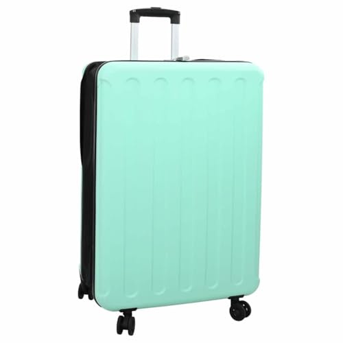 vidaXL Koffer mit Schloss Mintgrün 50 x 30 x 76 cm ABS Kunststoff, Moderne rechteckige Reisetasche, kompakter Koffer, langlebig, stylische Lösung für Dein Gepäck