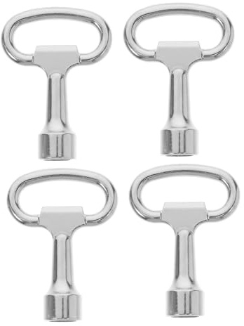 DIYEAH 5sets Multipurpose Square Key Metal Keys for Water Electrical Cabinets and Gas Valves Portable and Lightweight for Easy Operation and Storage 4pcs*5