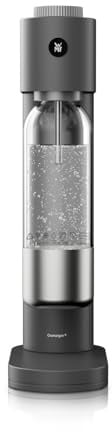 WMF Element One Wassersprudler – vollautomatische Edelstahl Sprudelmaschine mit 3 Graden, platzsparendes Design, eleganter Soda Maker & Sprudelgerät für prickelnden Genuss auf Knopfdruck, Farbe Lava